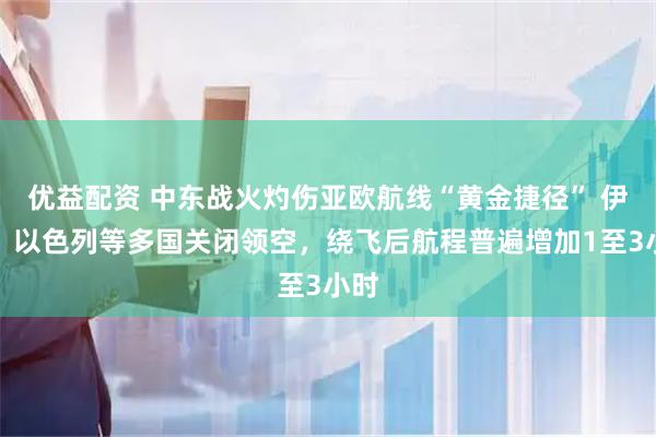 优益配资 中东战火灼伤亚欧航线“黄金捷径” 伊朗、以色列等多国关闭领空，绕飞后航程普遍增加1至3小时
